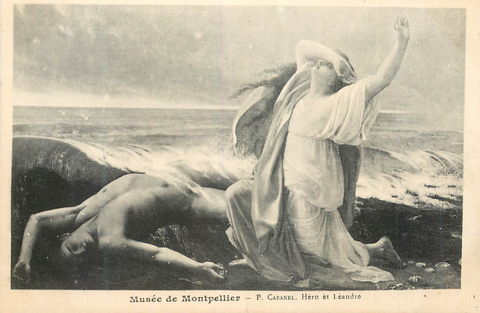 CPA Musee de Montpellier P Camel Hero et Leandre