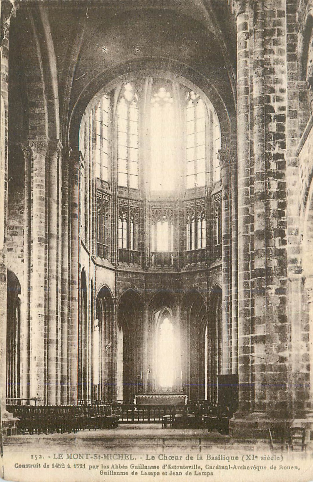 CPA Le Mont Saint Michel Le Choeur de la Basilique XI siecle