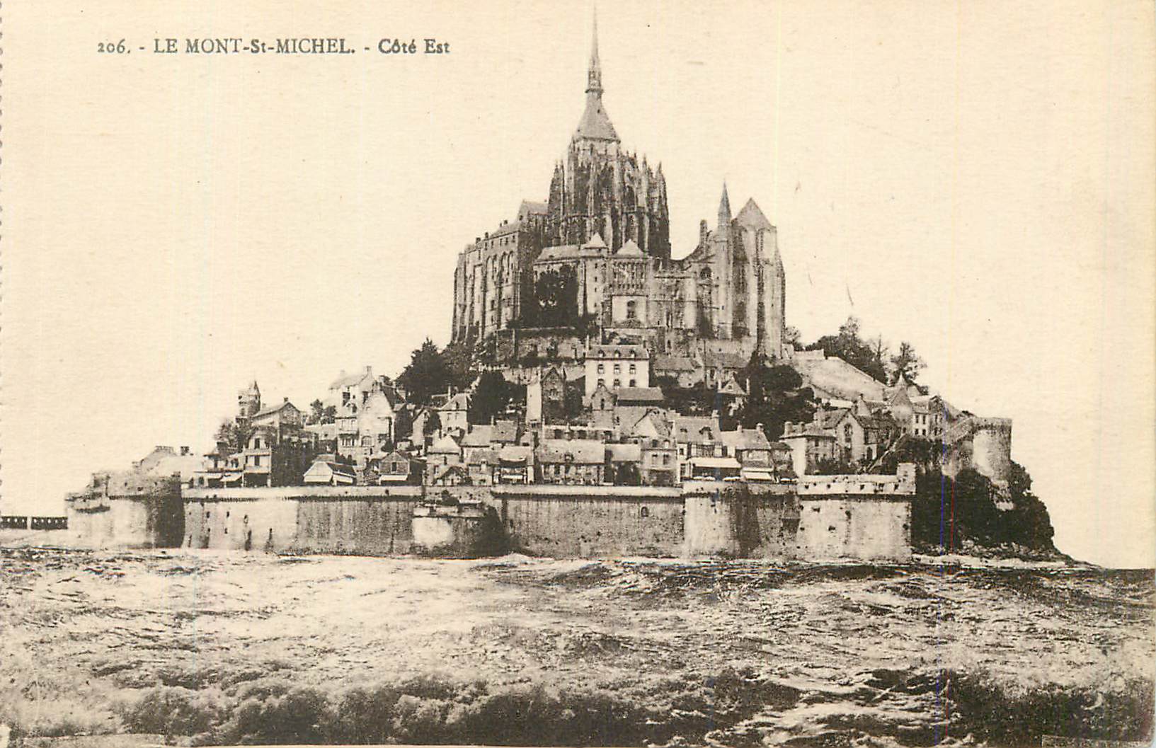 Le Mont-Saint-Michel - Côté Est — vue panoramique — série 206