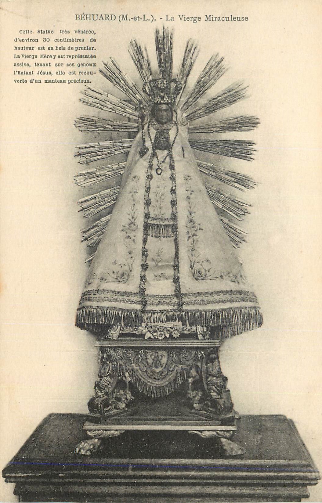 CPA Behuard M et L La Vierge Miraculeuse