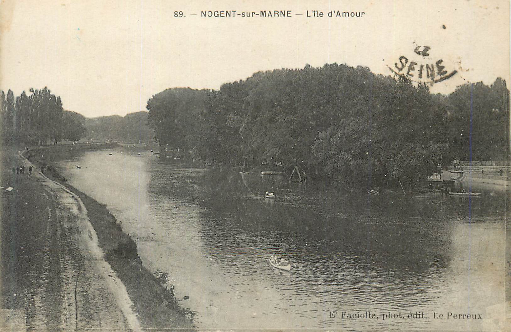 CPA Nogent sur Marne L Ile d Amour
