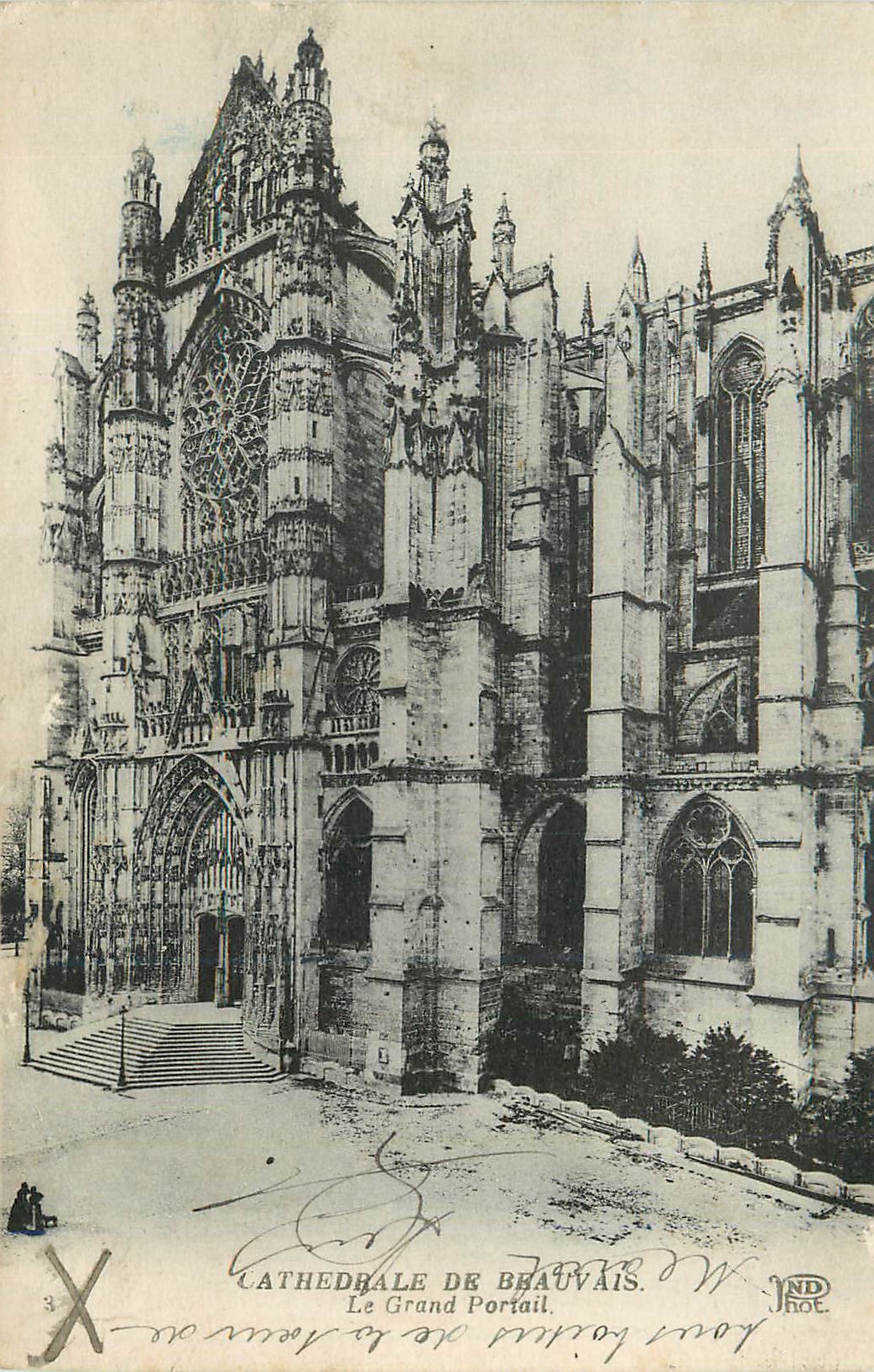 CPA Cathedrale de Beauvais Le Grand Portrait