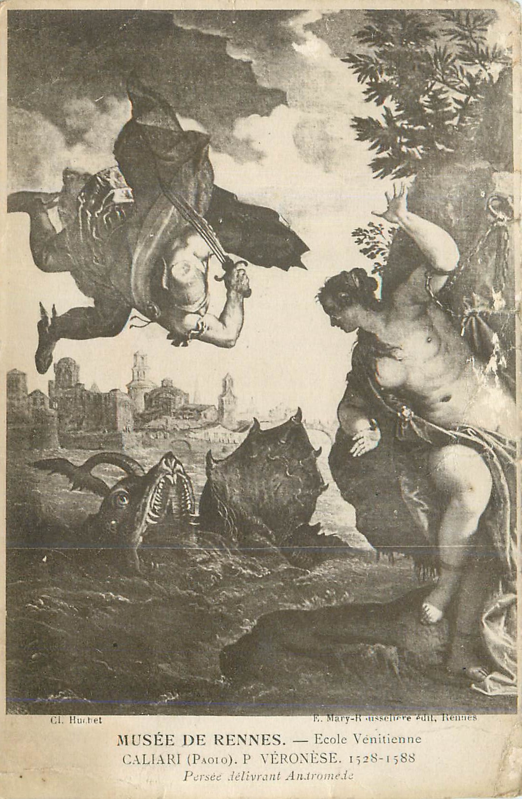 CPA Musee de Rennes Ecole Venitienne Caliart P Veronese Perse deliverant Anaromede