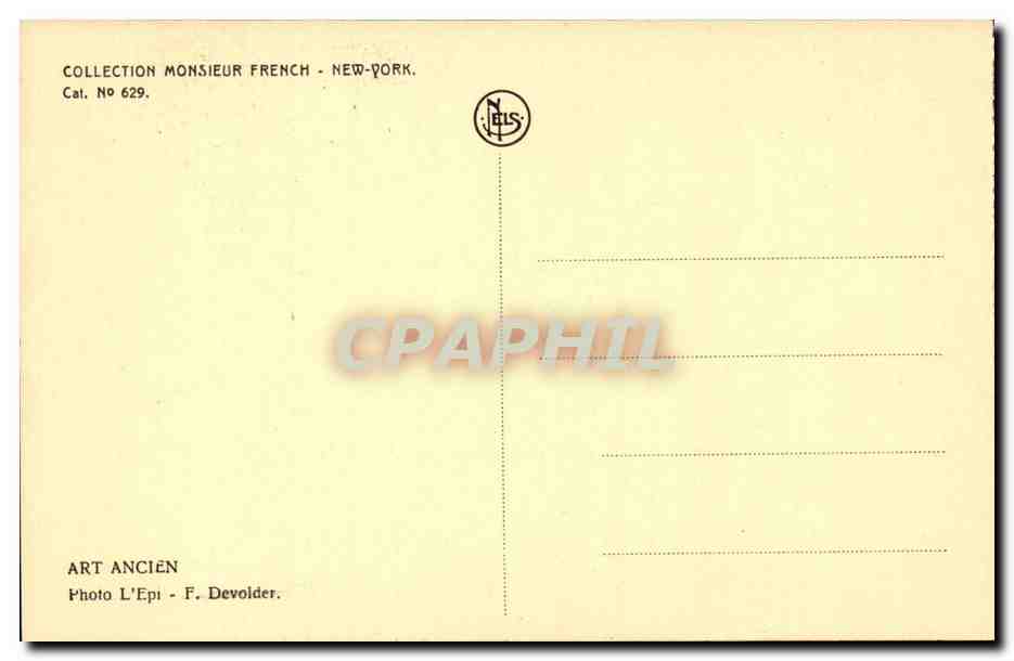 CPA Collection monsieur French New York Art ancien Scenes de la vie du Christ La Derniere Cene — Verso