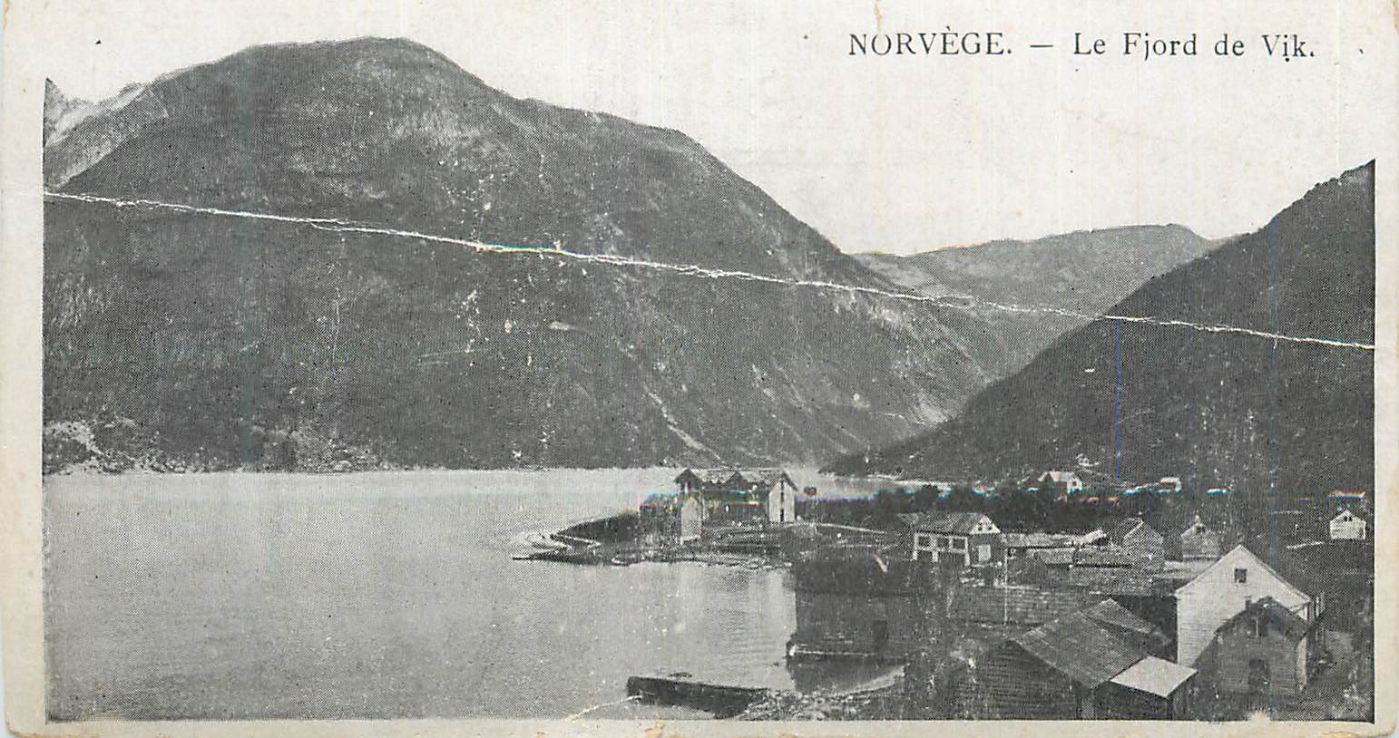 CPA Norvege Le Fjord de Vik