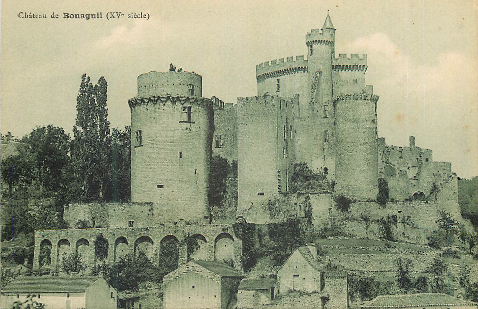 CPA Chateau de Bonaguil xv siecle
