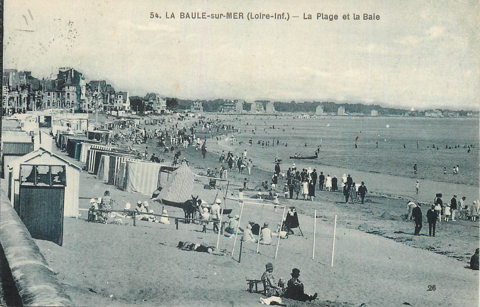 CPA La Baule sur Mer Loire Inf La Plage et la Baie