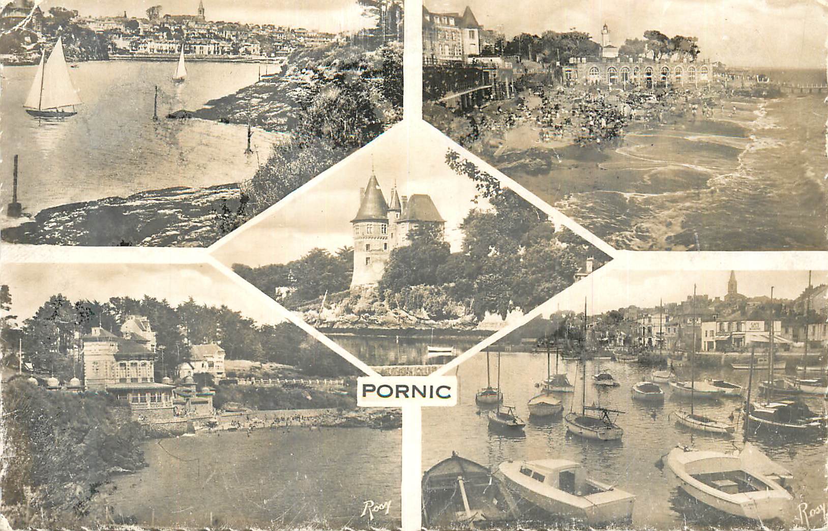 CPM Pornic Vue generale Le Noevettlard Le Chateau Le Port Gousmalon