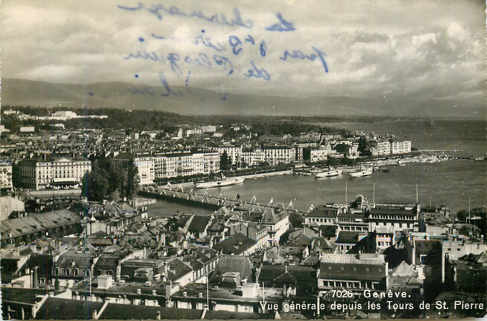 CPM Geneve Vue generale depuis les Tours de St Pierre
