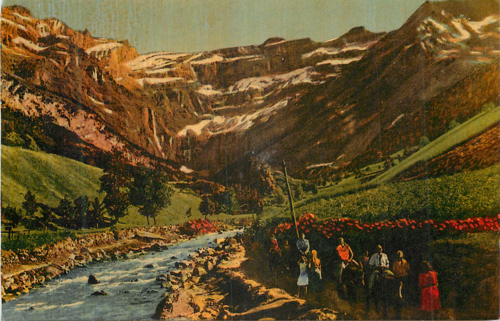 CPA Gavarnie Le Cirque et le Gave