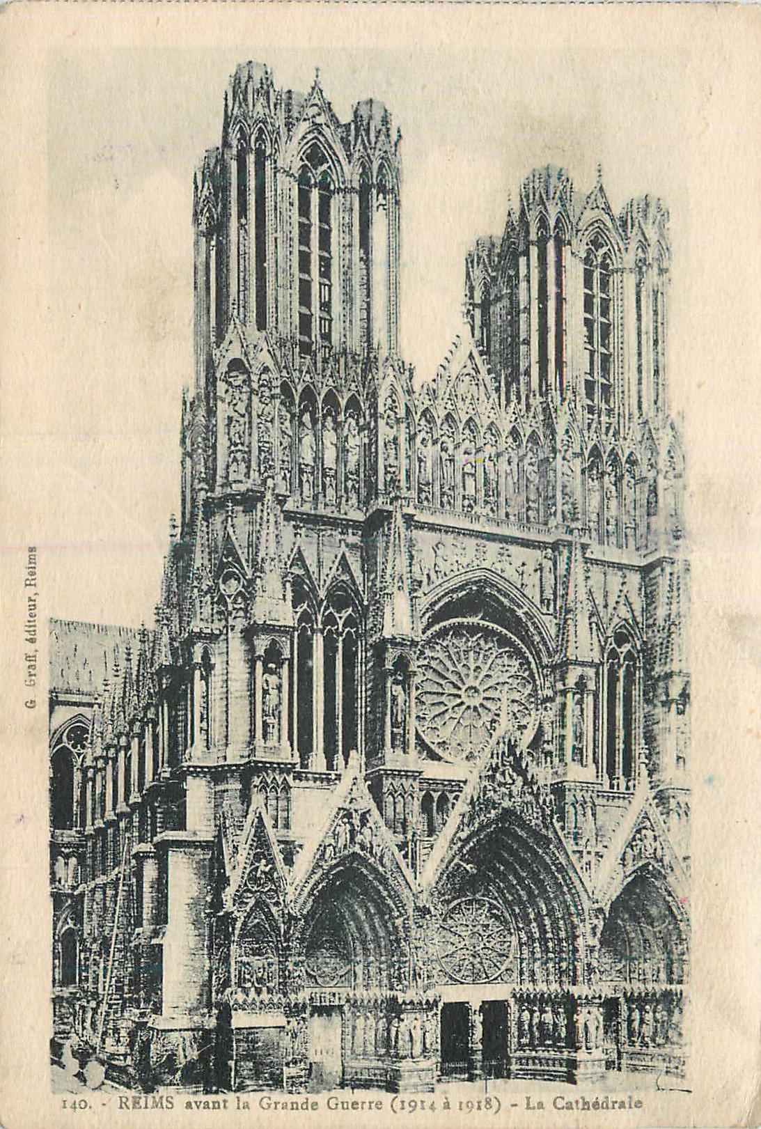 CPA Reims avant la Grande Guerre La Catherale
