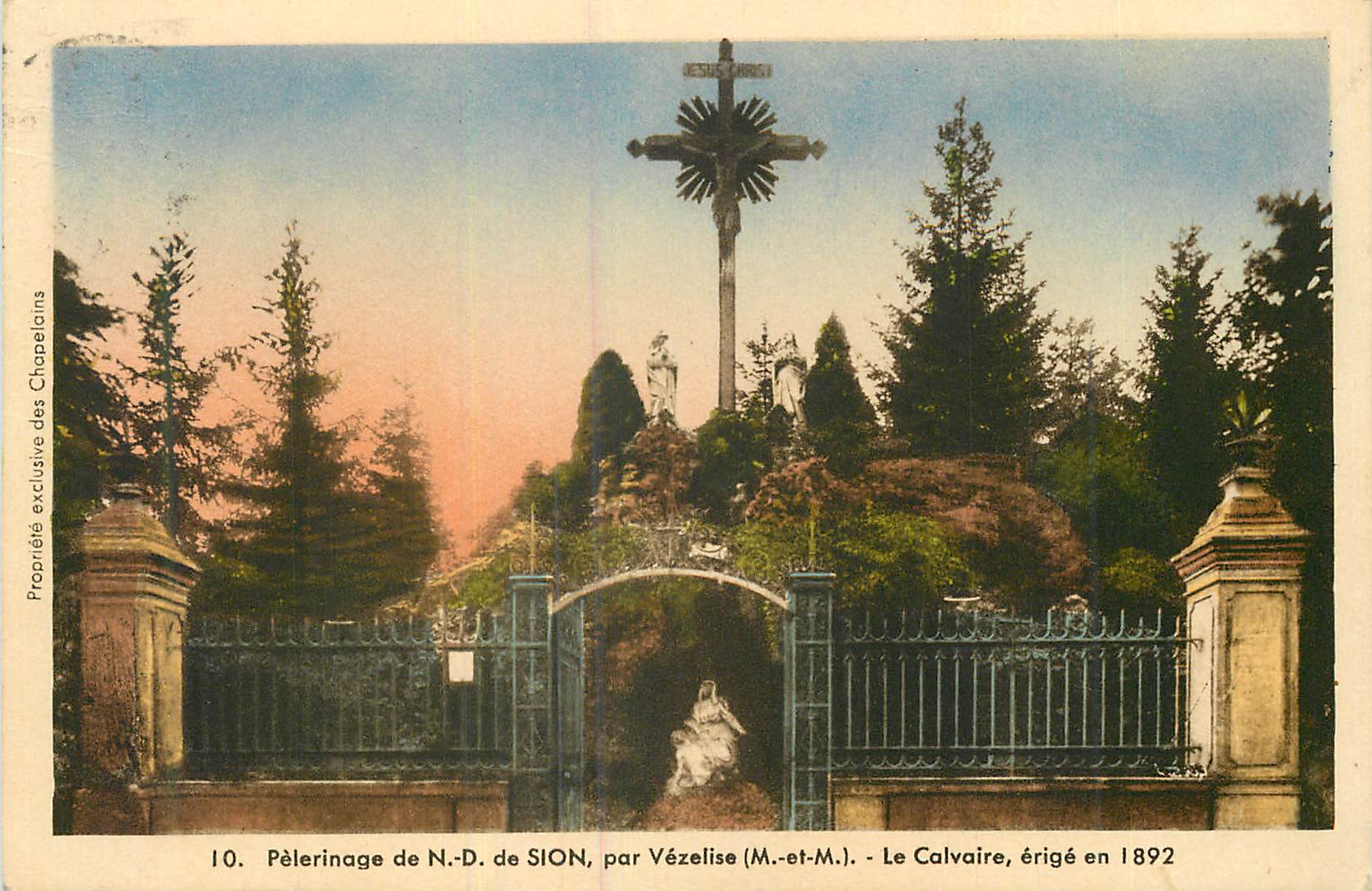 Pèlerinage de N.-D. de SION, par Vézelize (M.-et-M.) — Le Calvaire, érigé en 1892