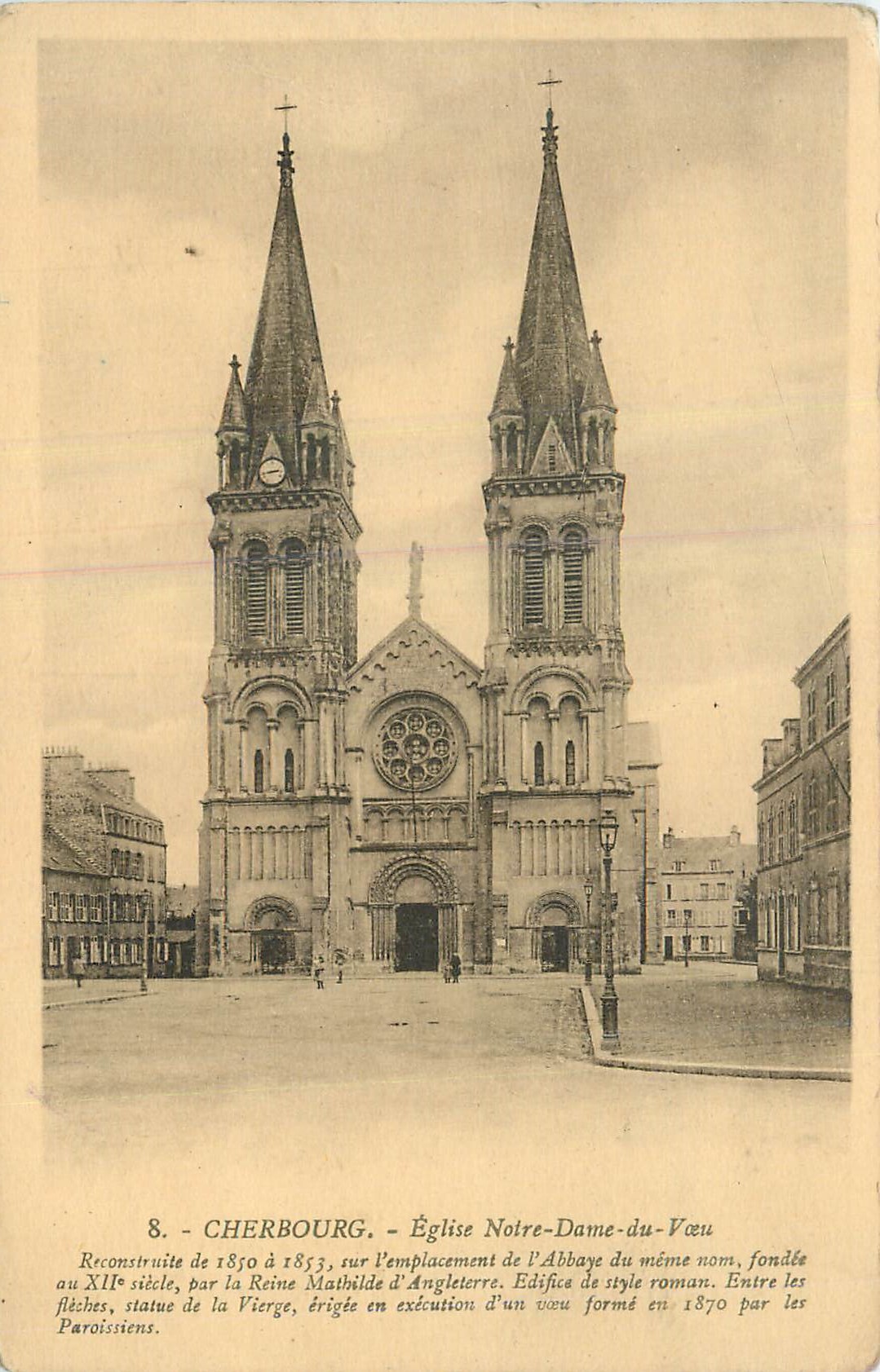 CPA Cherbourg Eglise Notre Dame du Vau