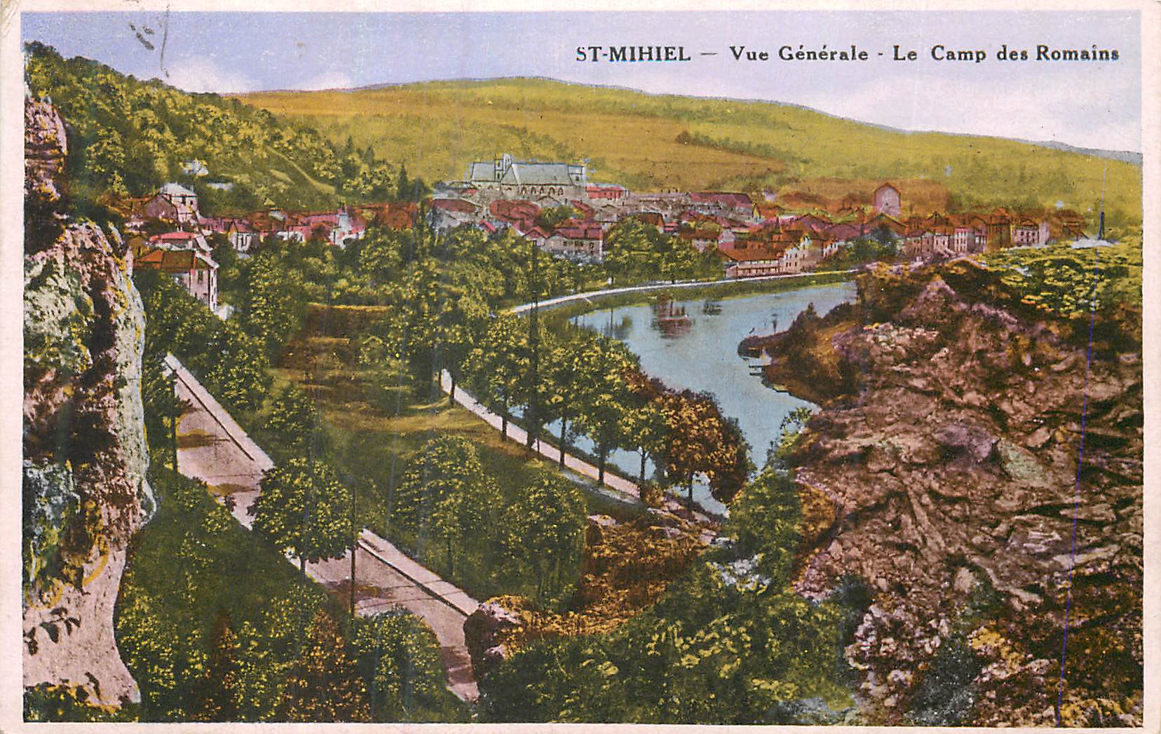 CPA St Mihiel Vue Generale Le Camp des Romains