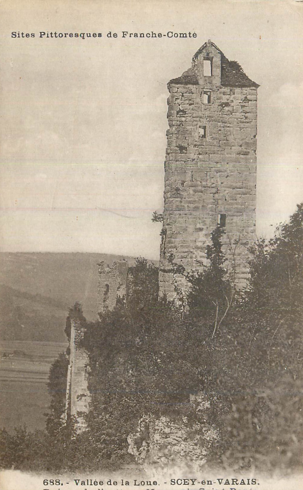 Tour de Saint-Pierre - SCEY-en-Varais — Sites Pittoresques de Franche-Comté, n° 688