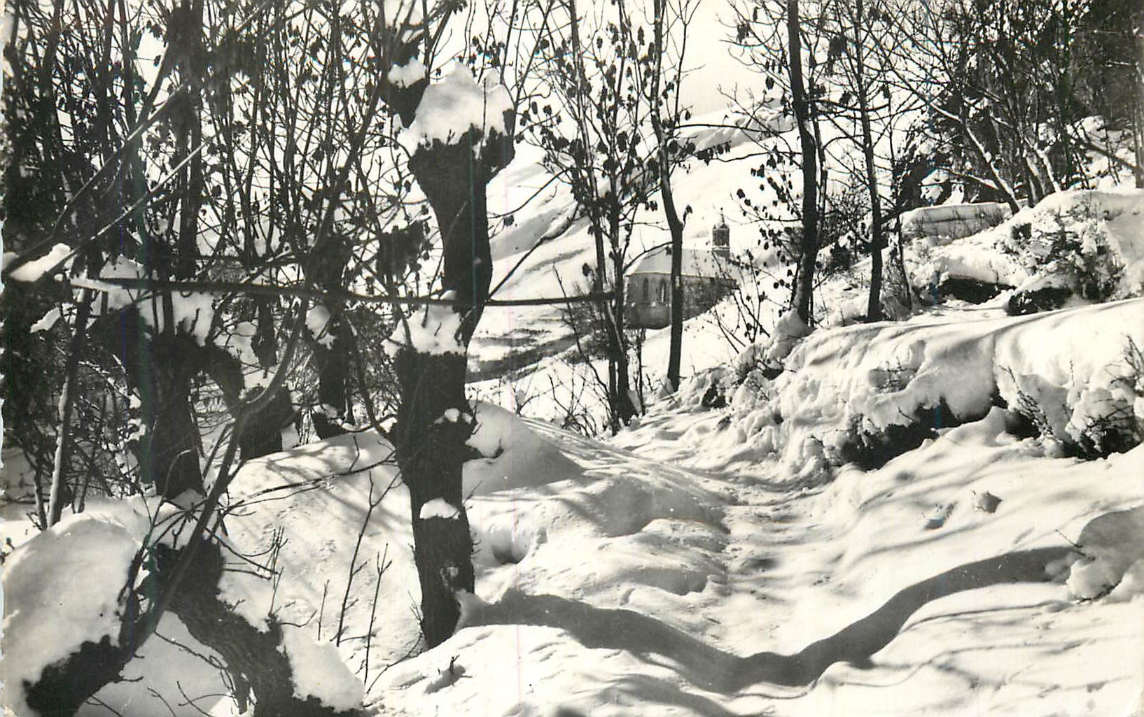CPM Valloire Sous bois et Chapelle Sainte Pierre