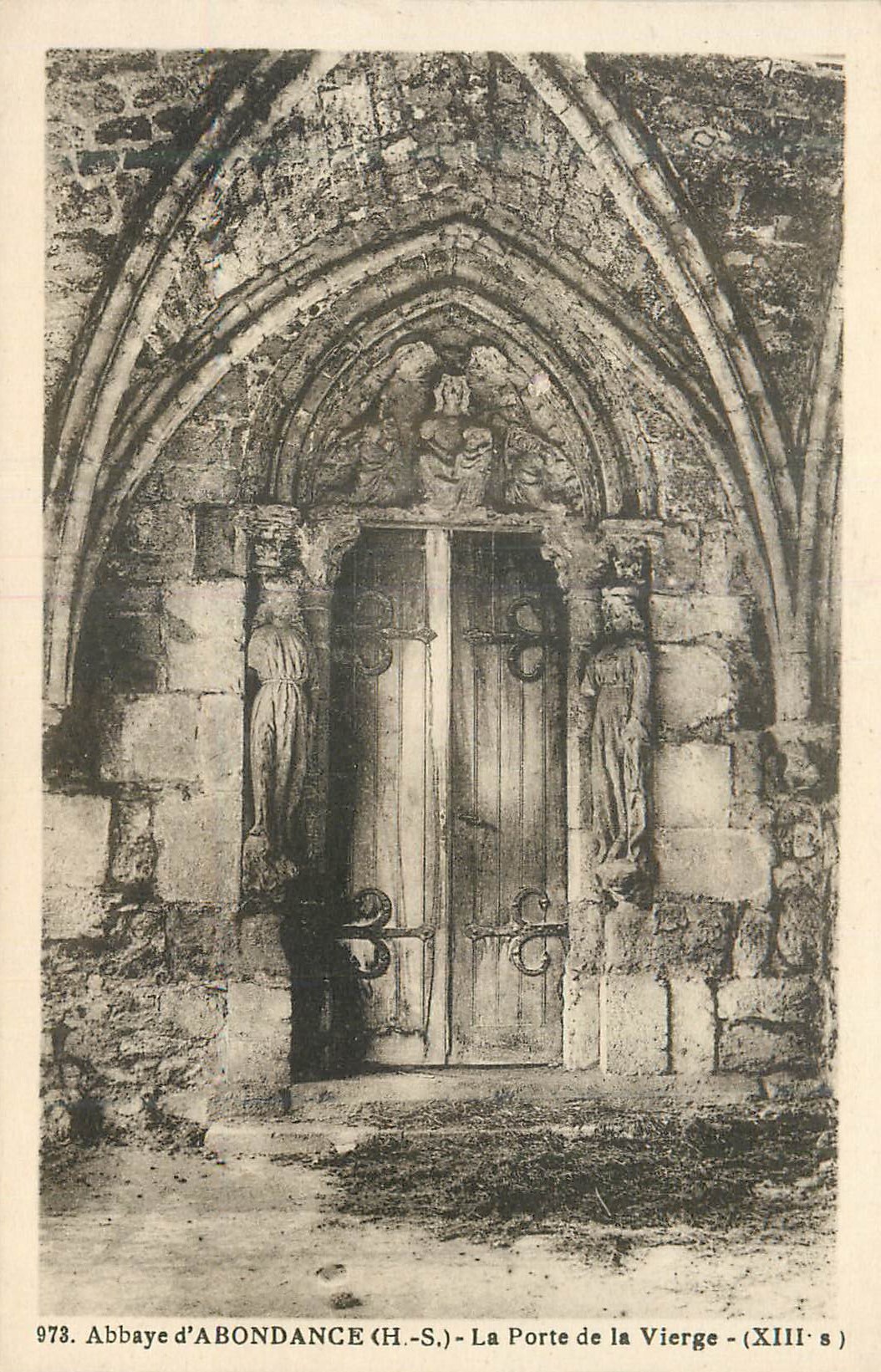 CPA Abbaye d Abondance H S La Porte de la Vierge