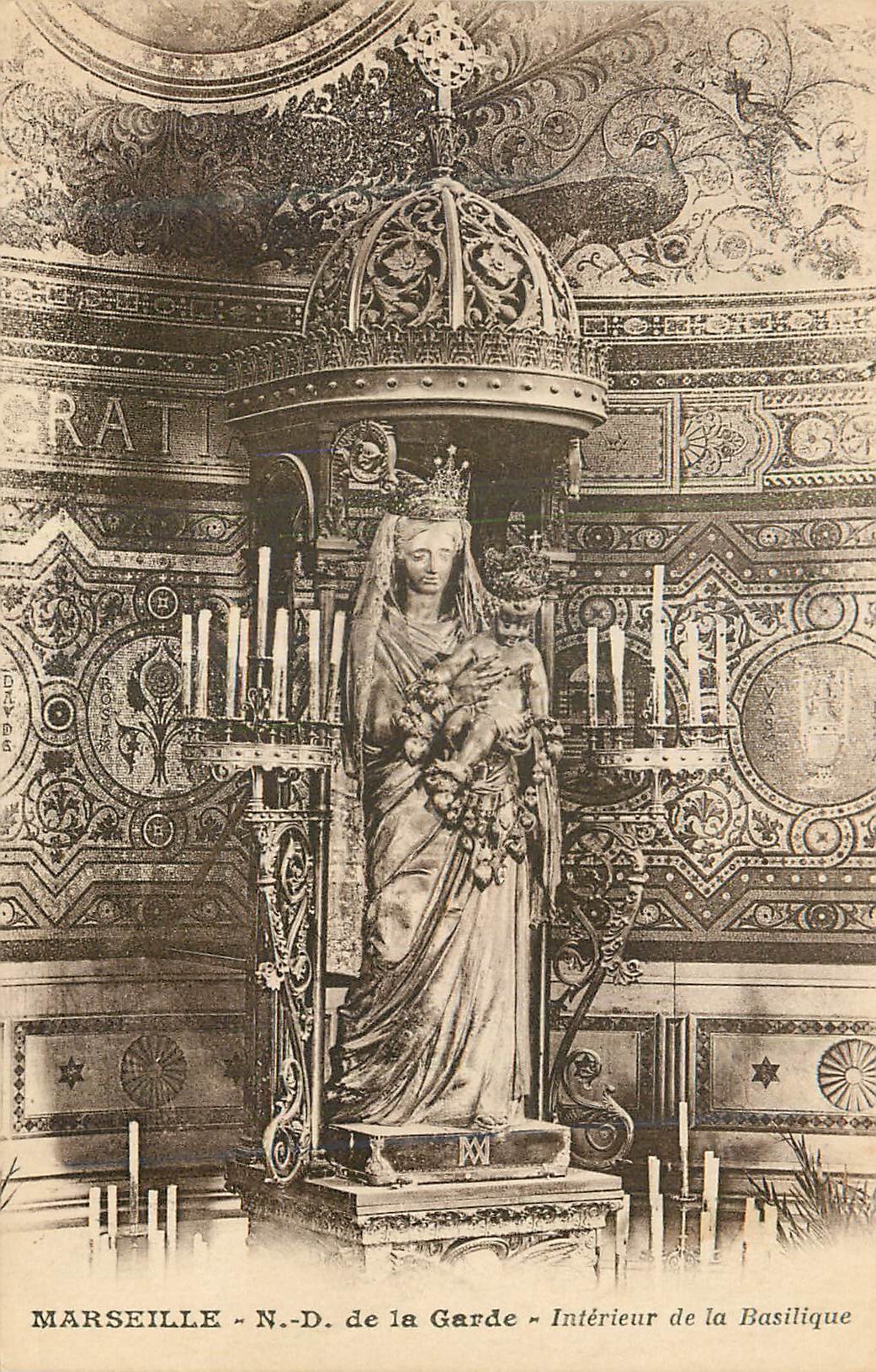 CPA Marseille N D de la Garde Interieur de la Basilique