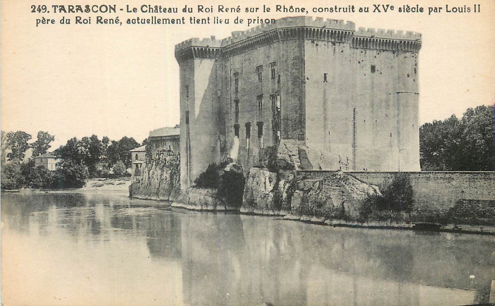 Tarascon - Schloss des Königs René am Rhône, errichtet im 15. Jahrhundert von Louis II, Vater des Königs René