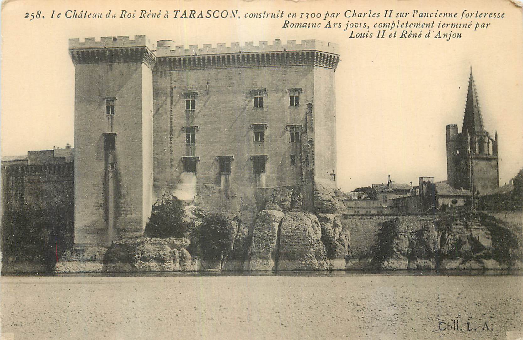 CPA Le Chateau de la Roi Rene a Tarascon construit en par Charles II sur l ancienne forteresse