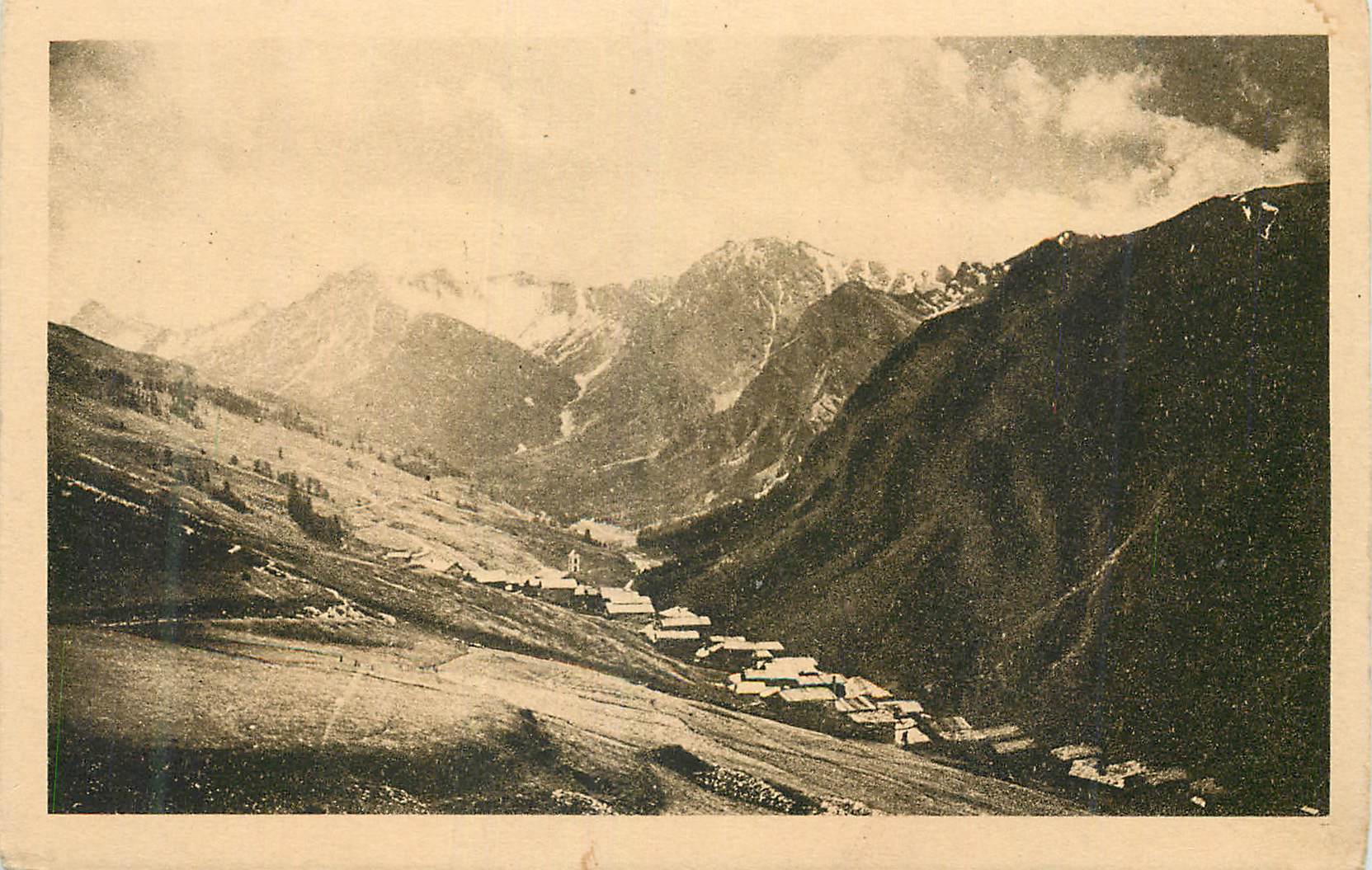 Bergtal — Dorf unten — Verleger unbekannt