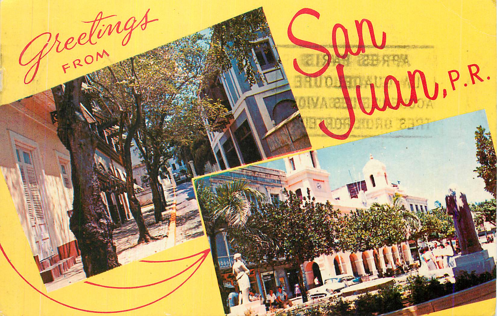 CPM Greetings from San Juan P R Quaint and Narrow Street in Old San Juan PR
