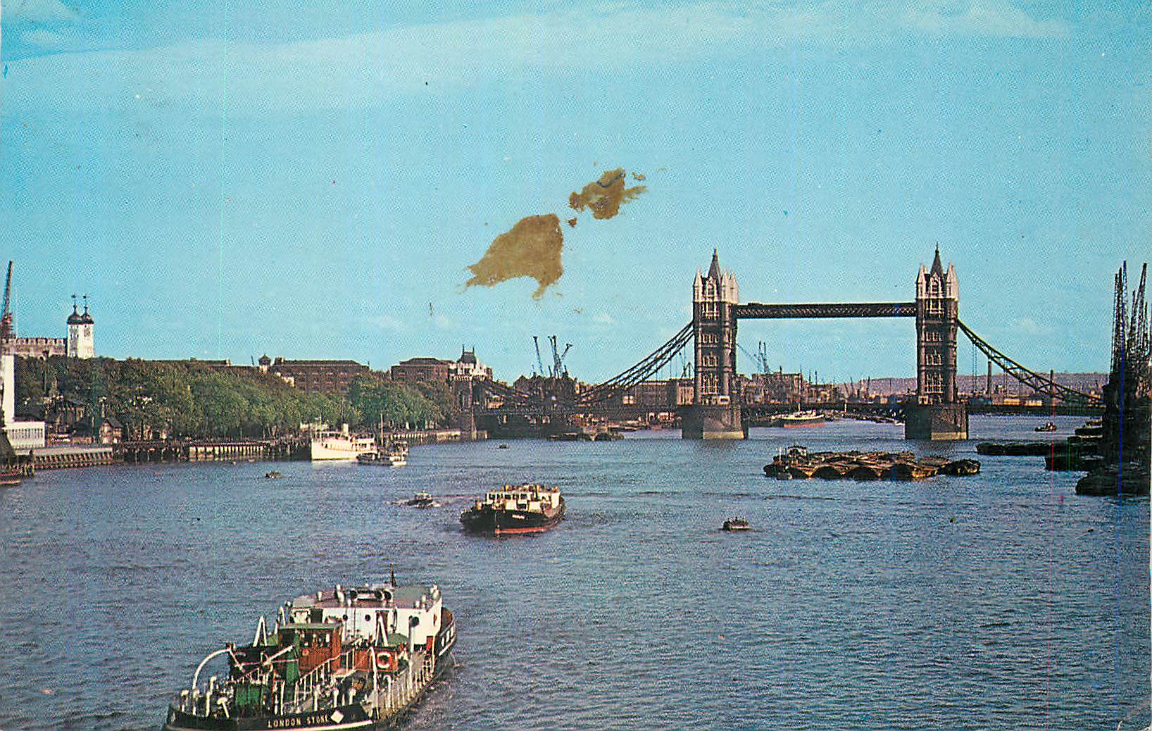 CPM The Pool of London Looking from London Bridge towards Tower Bridge