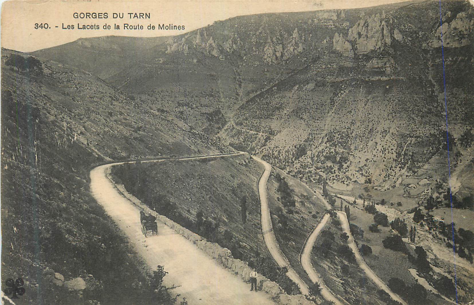 Gorges du Tarn — Les Lacets de la Route de Molines — série 340