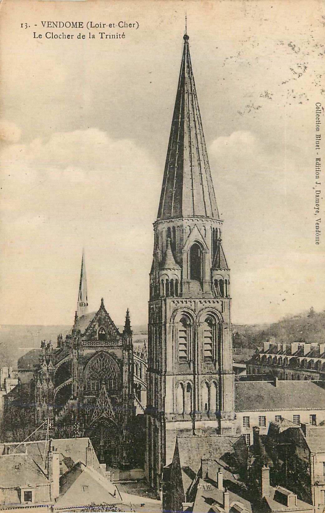 CPA Vendome Loir et Cher Le Clocher de la Trinite