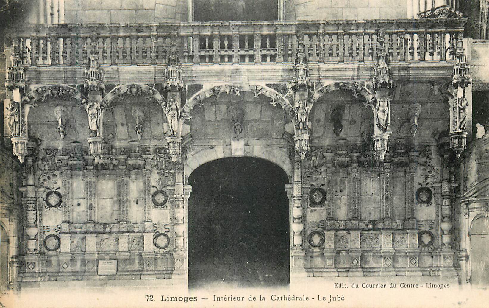 CPA Limoges Interieur de la Cathedrale le Jube