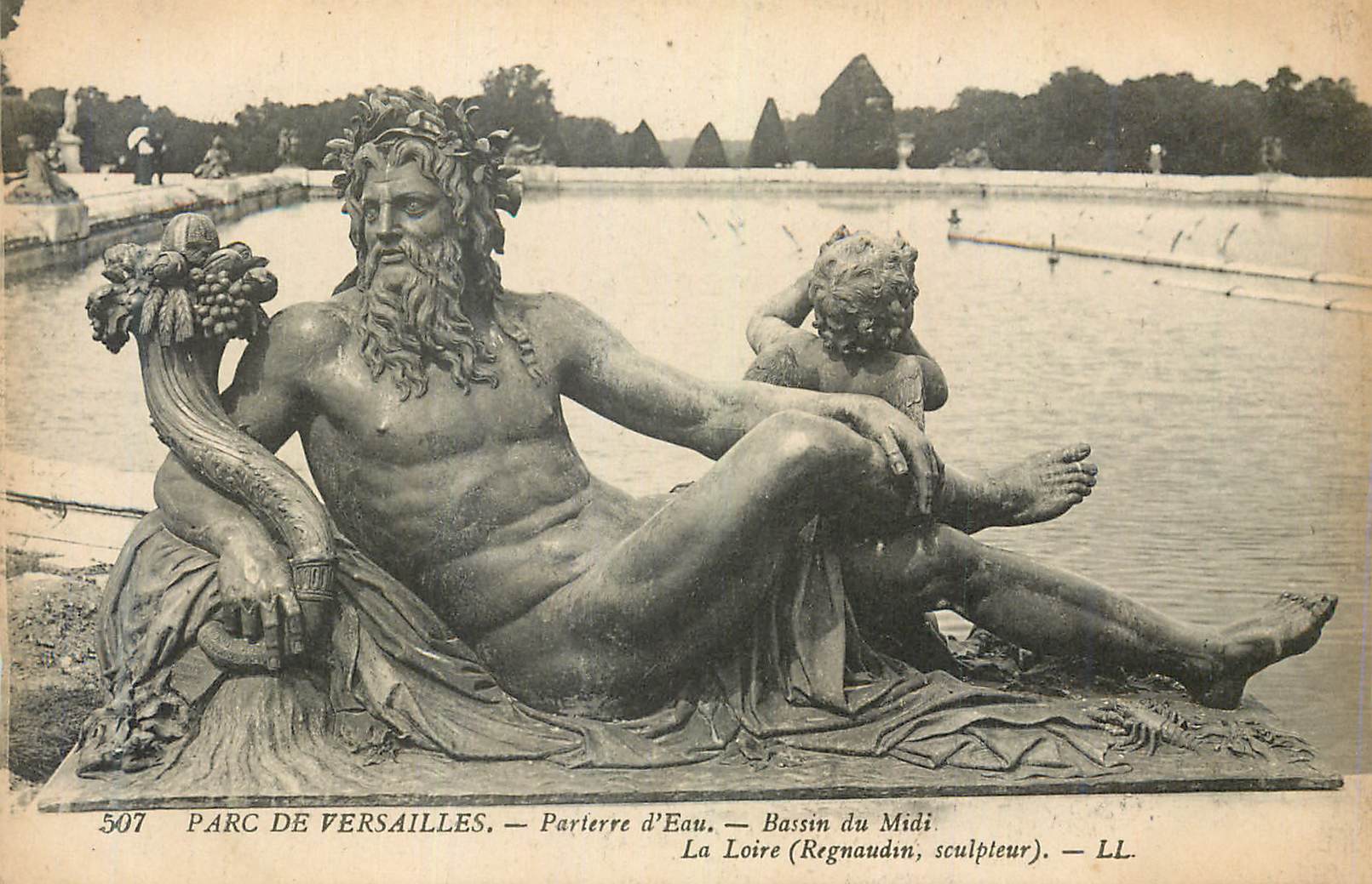 CPA Parc de Versailles Parterre d Eau Bassin du Midi L'hiver