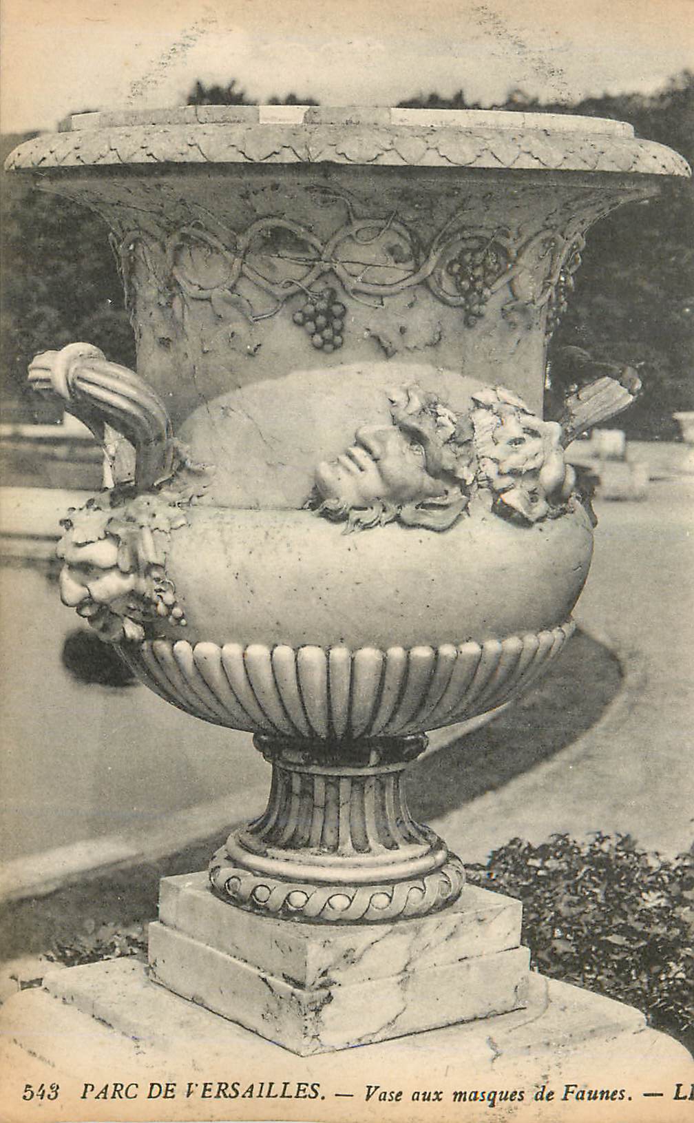 CPA Parc de Versailles Vase aux masques de Faunes