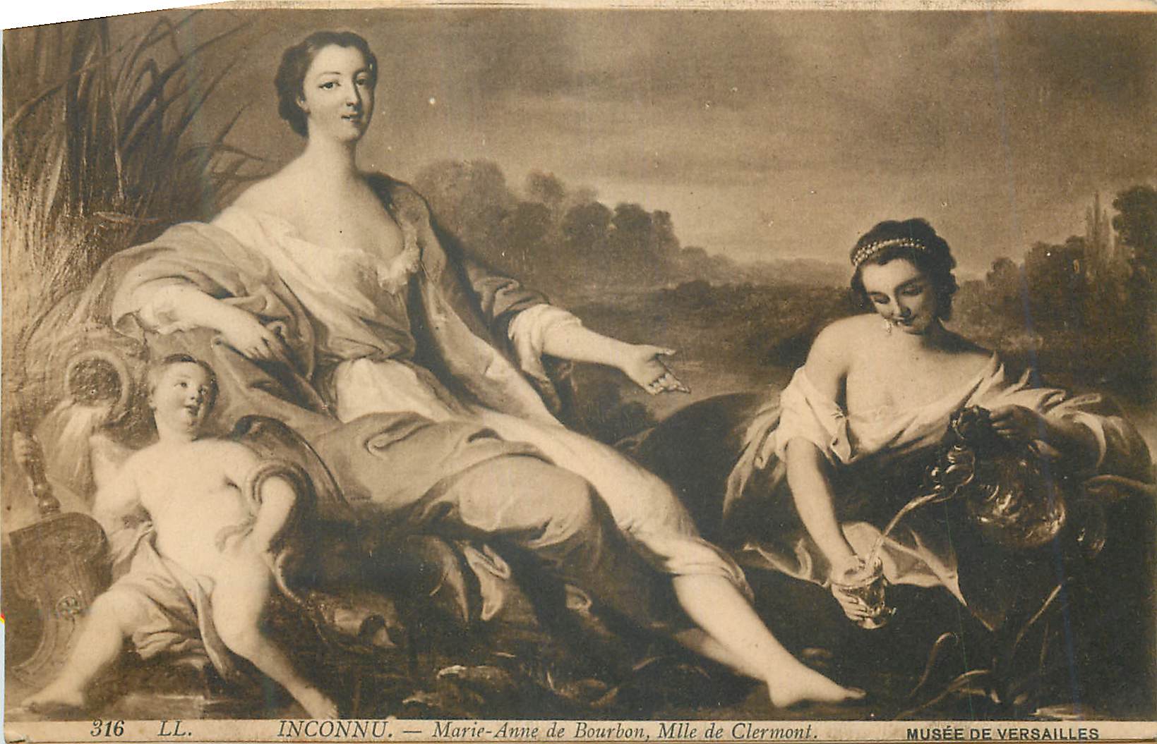 CPA Musee de Versailles Inconnu Marie Anne de Bourbon Mille de Clermont