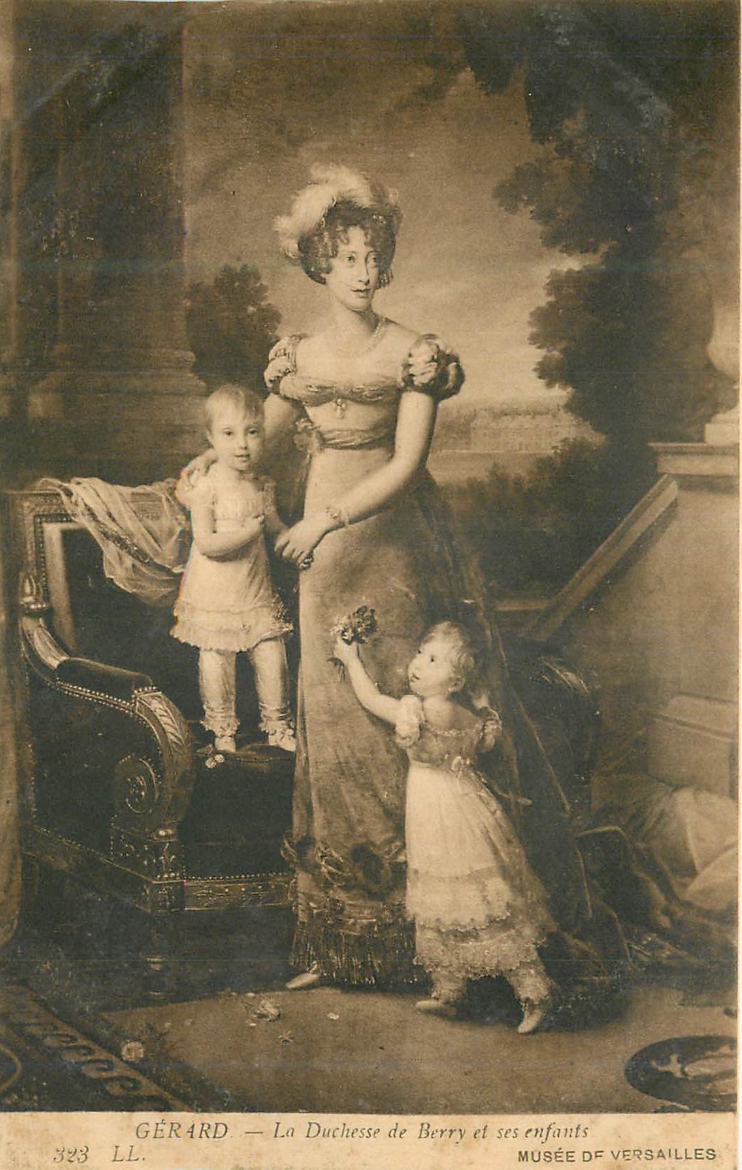 CPA Musee de Versailles Gerard La Deuchesse de Berry et ses enfants