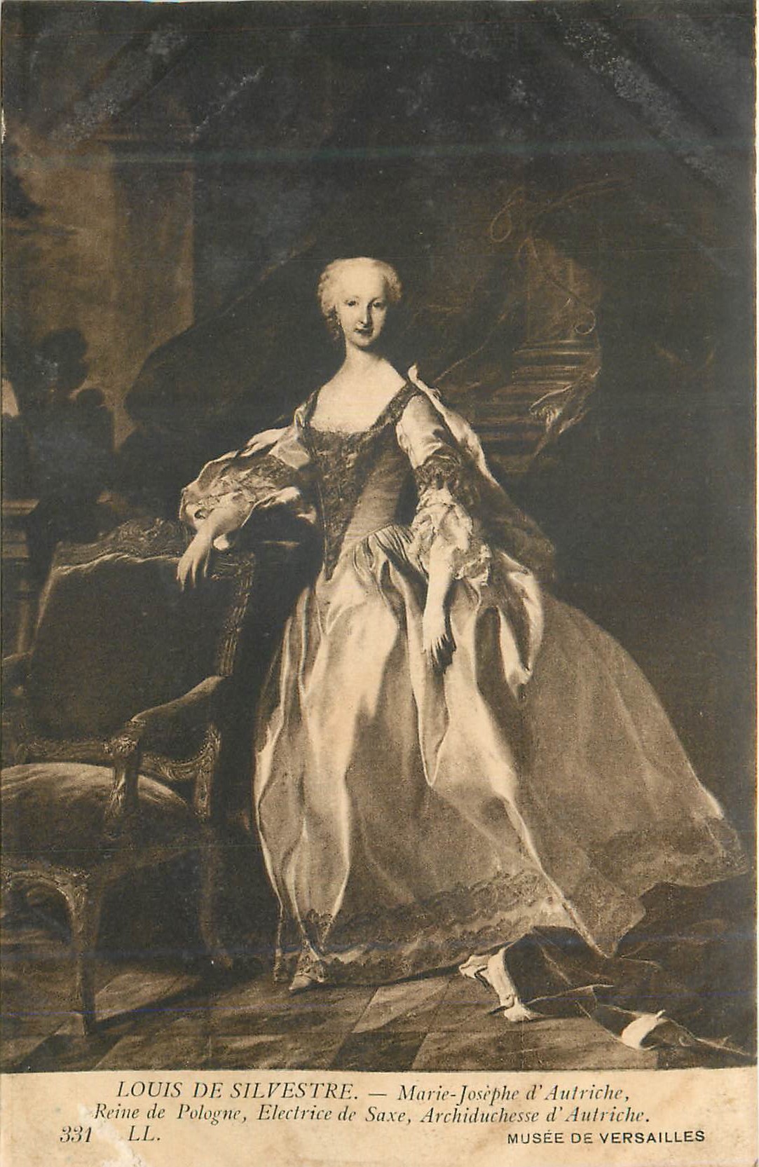 CPA Musee de Versailles Louis de Silvestre Marie Josephe d Autrich Reine de Pologne Electrice de Saxe Archiduchesse d Au