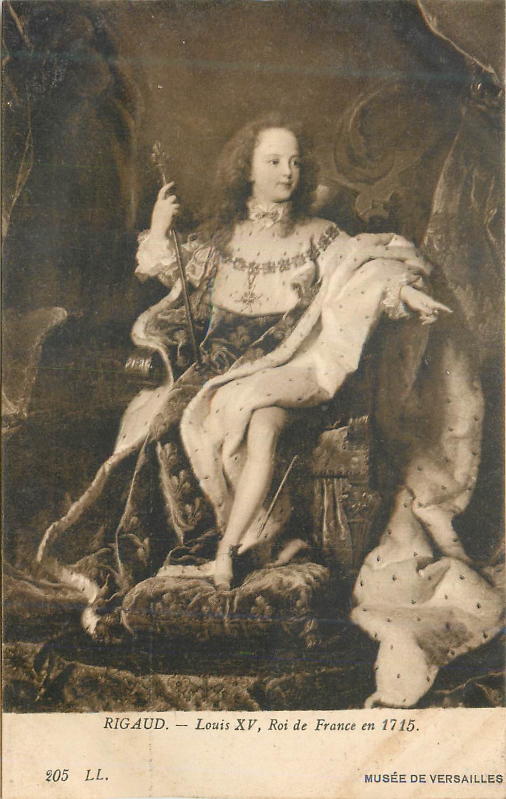CPA  Musee de Versailles Rigaud Louis xv Roi de France