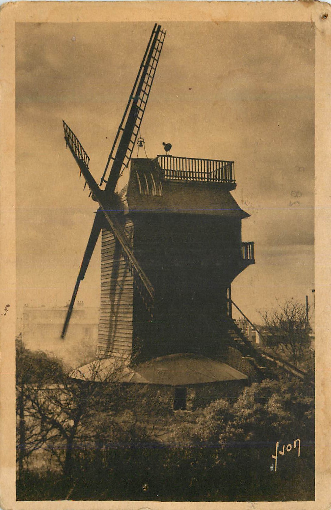 CPA Moulin de la Galette Paris Montmartre