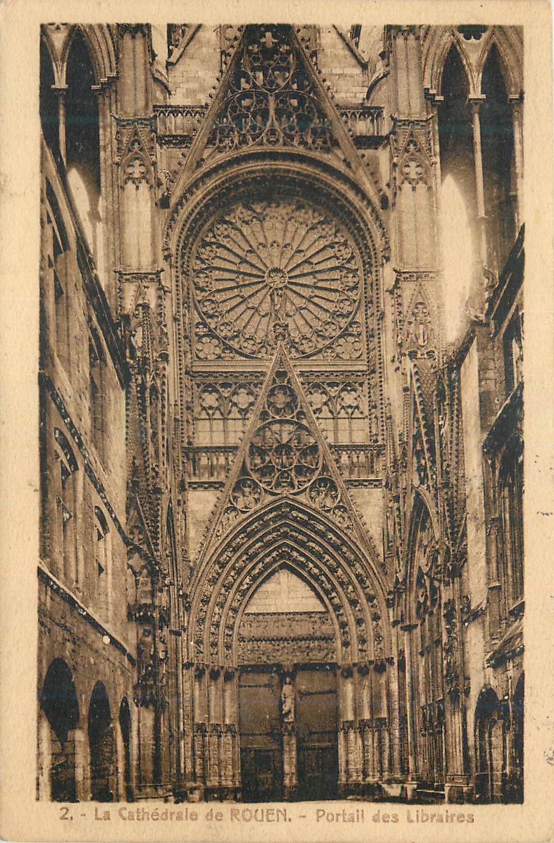 CPA La Cathedrale de Rouen Portail des Libararies