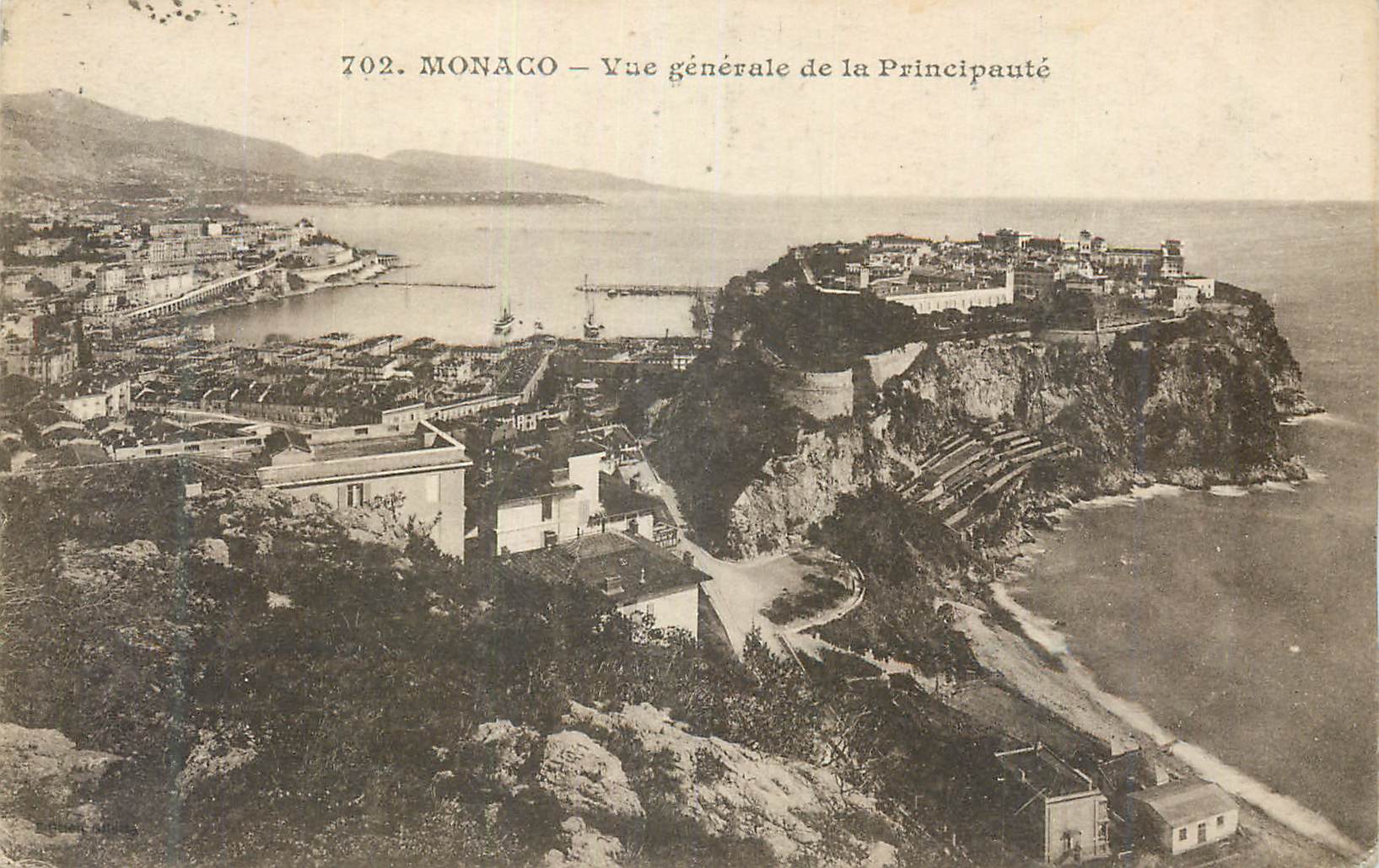 CPA Monaco Vue generale de la Principaute