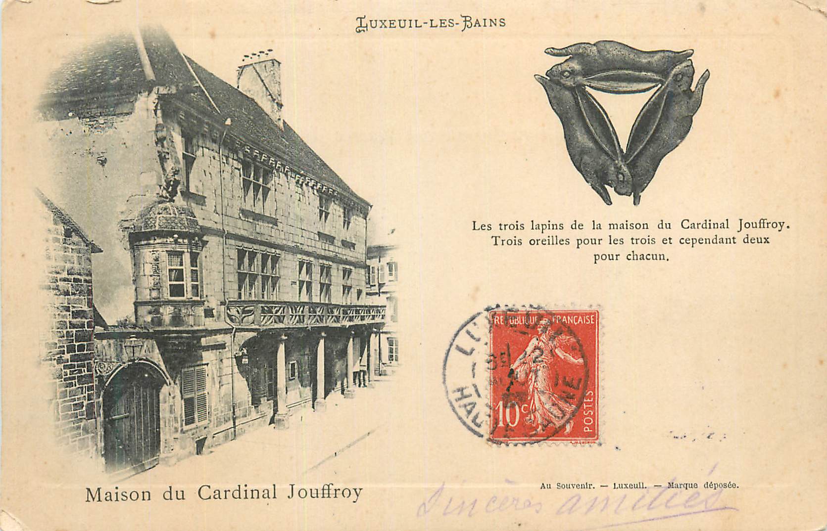 CPA Luxeuil les Bains Maison du Cardinal Jouffroy