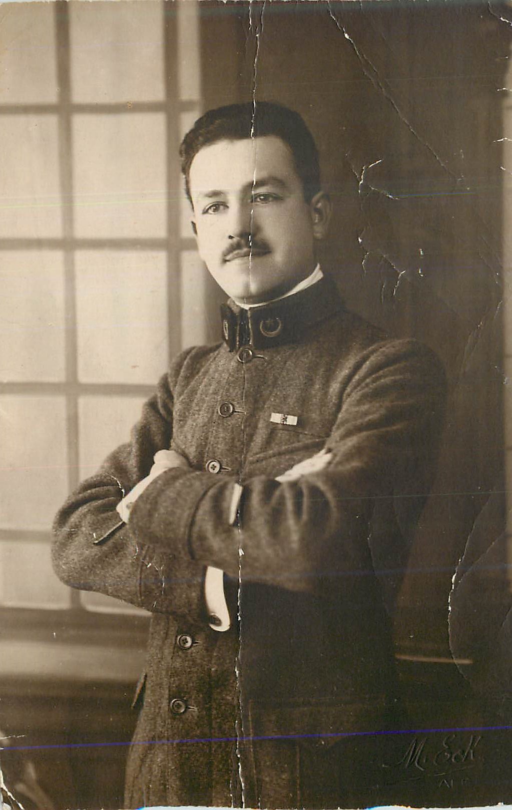 CPA Homme Militaria Officier