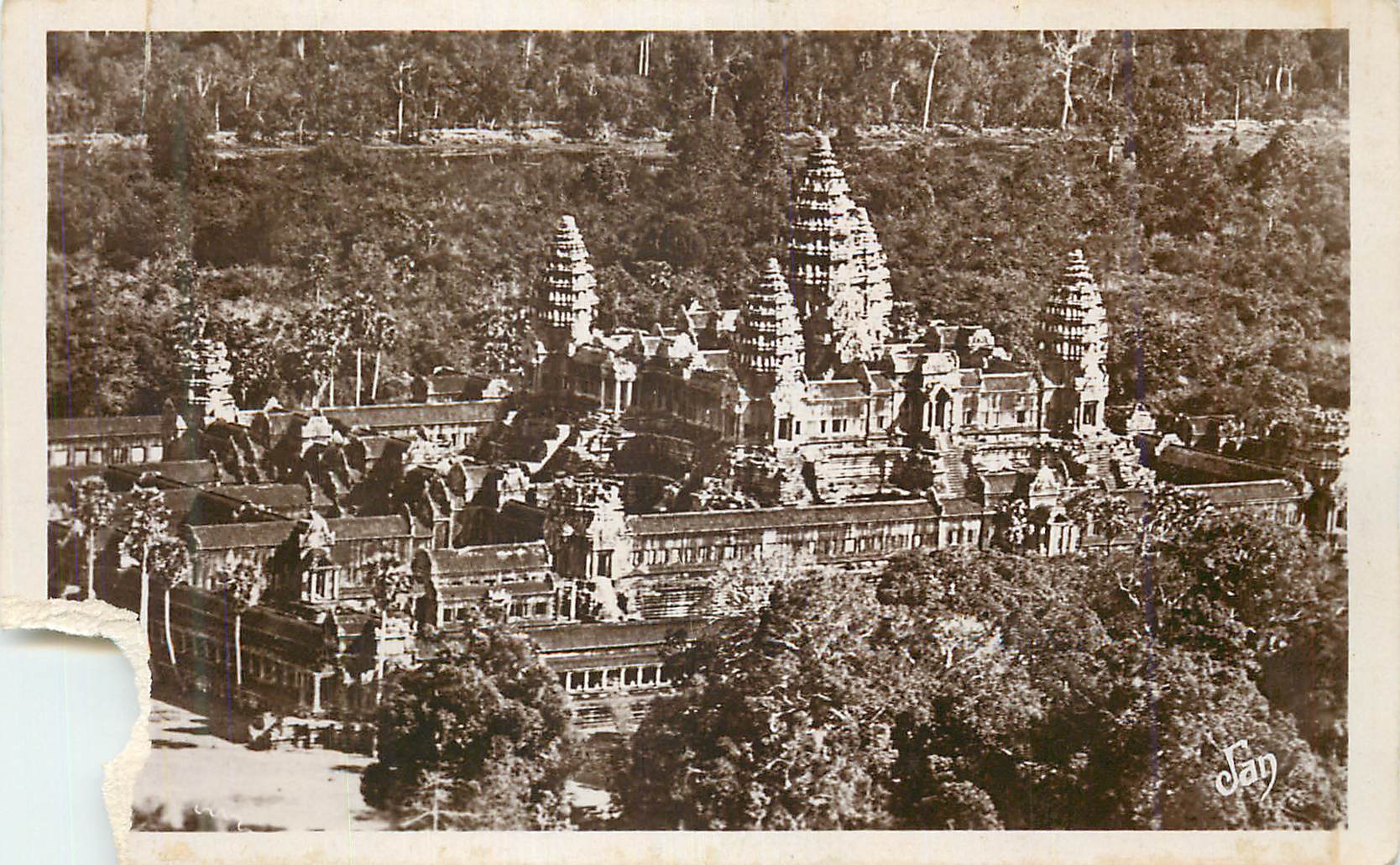 CPA Notre Dame Lointaine Cambodge Angkor Vat Le Temple Vue Generale