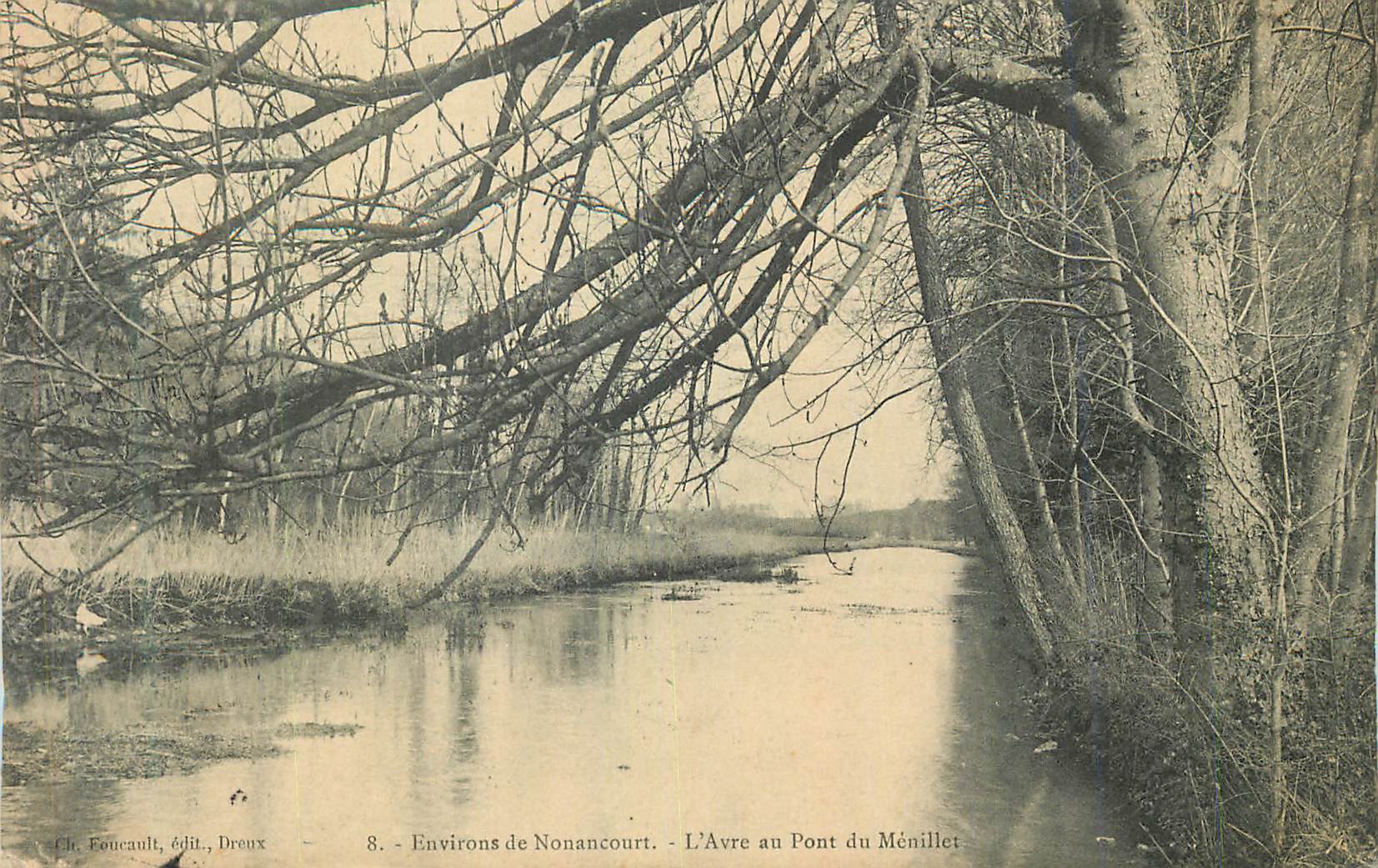 CPA Environs de Nonancourt L Avre au Pont du Menillet