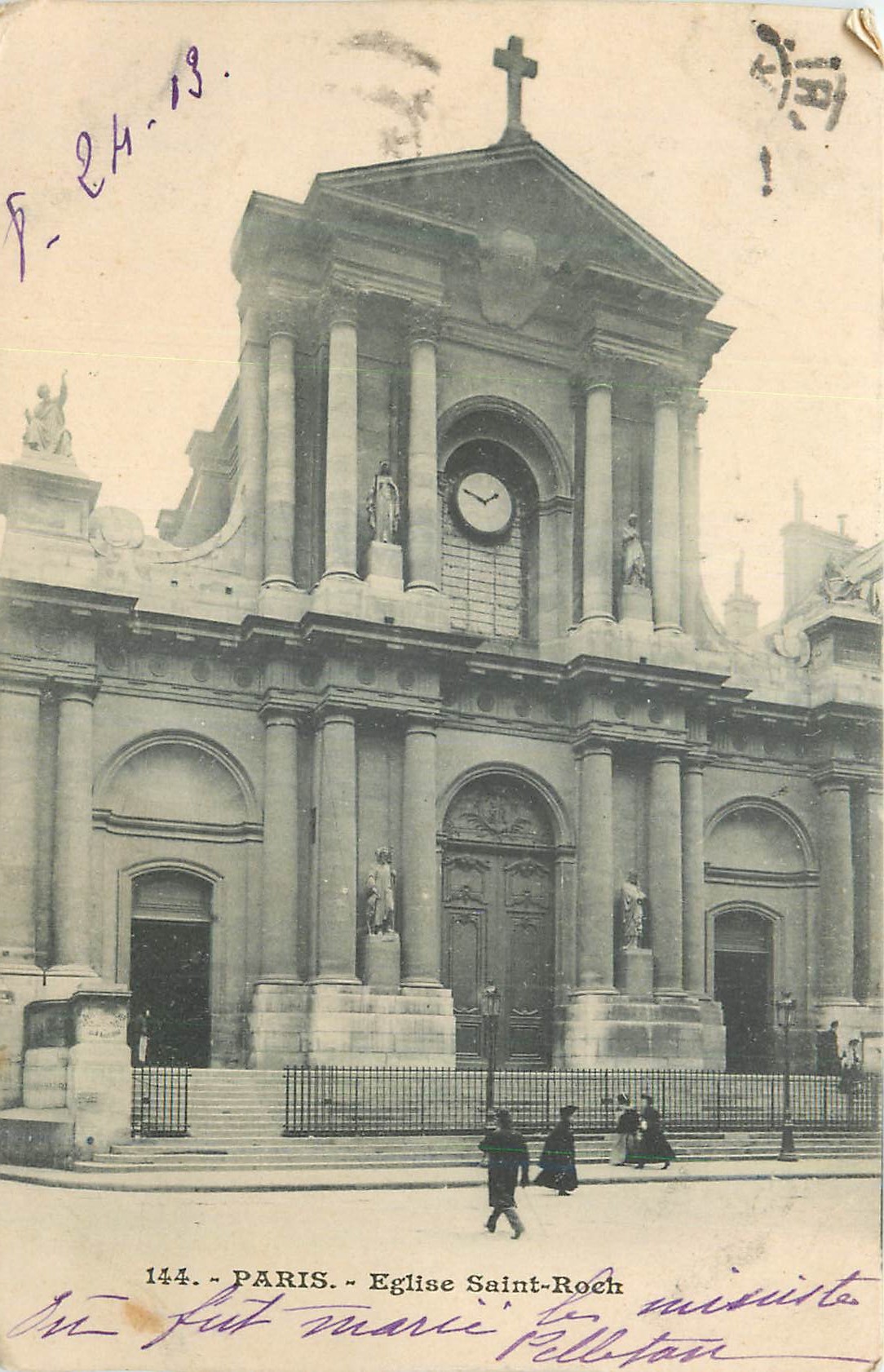 CPA Paris Eglise Saint Roch