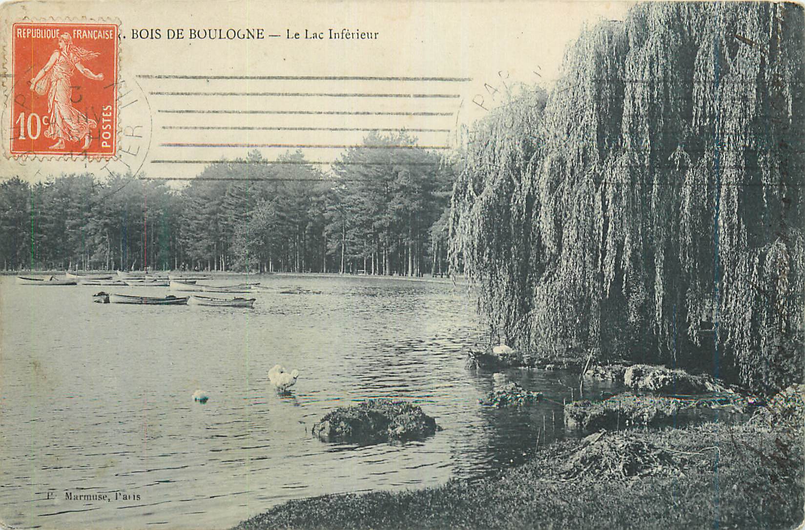 Bois de Boulogne — Le Lac Inférieur — Marmuse, Paris