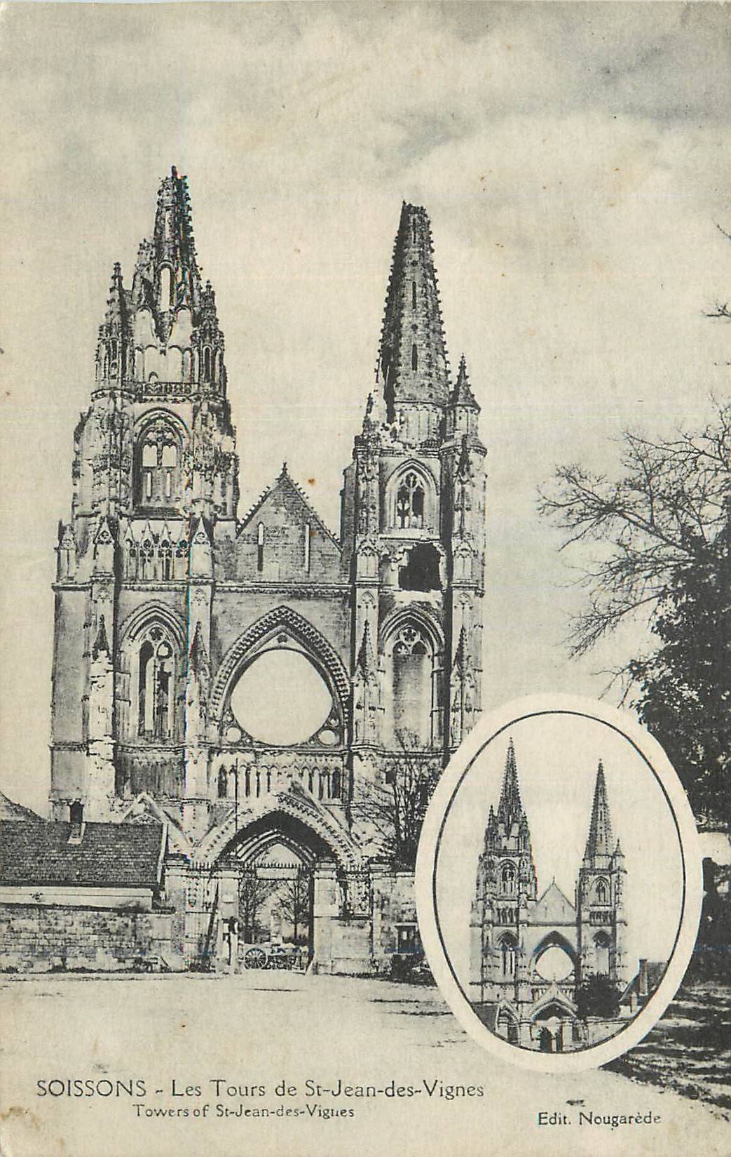 CPA Soissons Les Tours de St Jean des Vignes