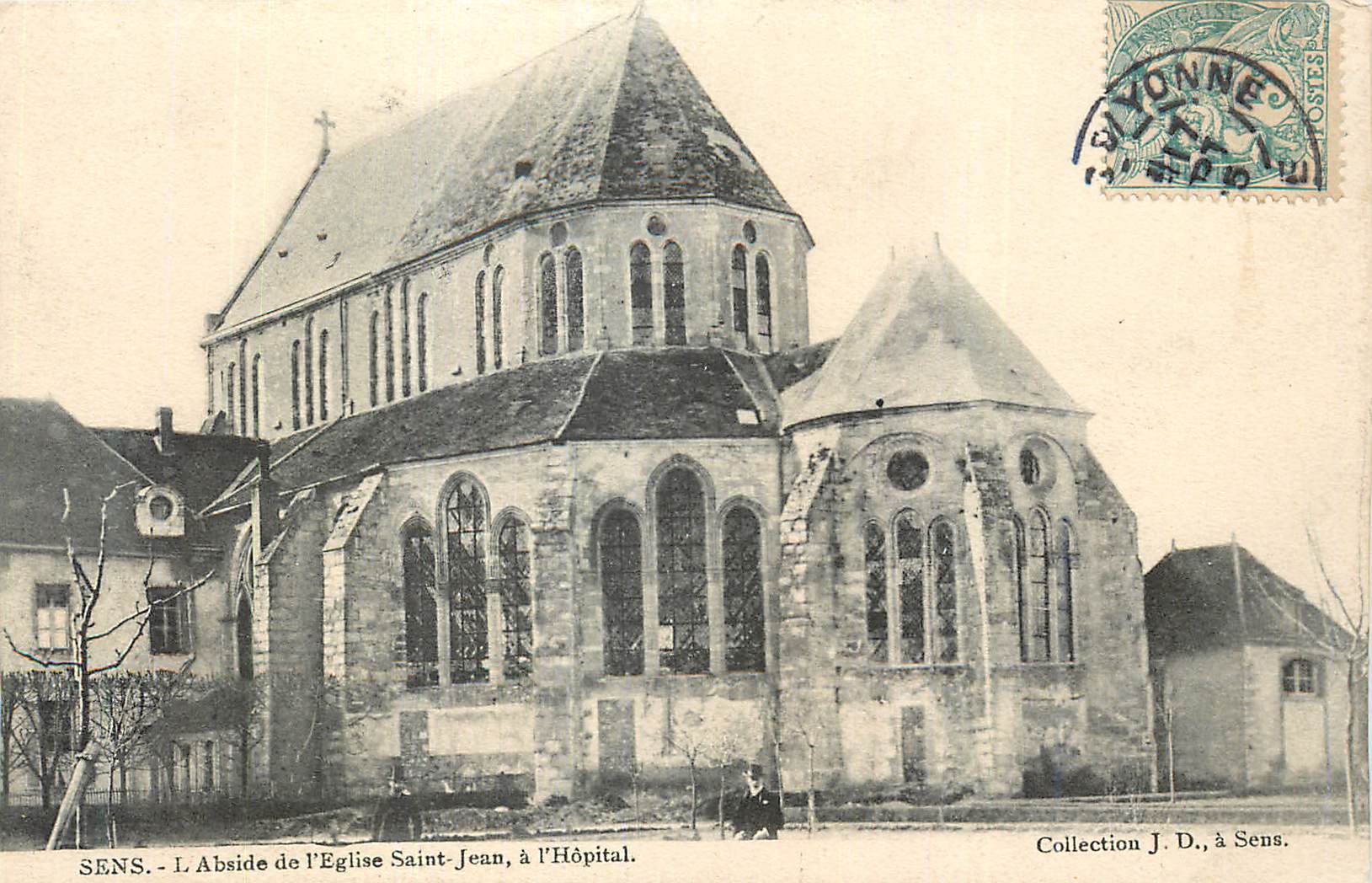 SENS - L'Abside de l'Église Saint-Jean, à l'Hôpital — Collection J. D., à Sens