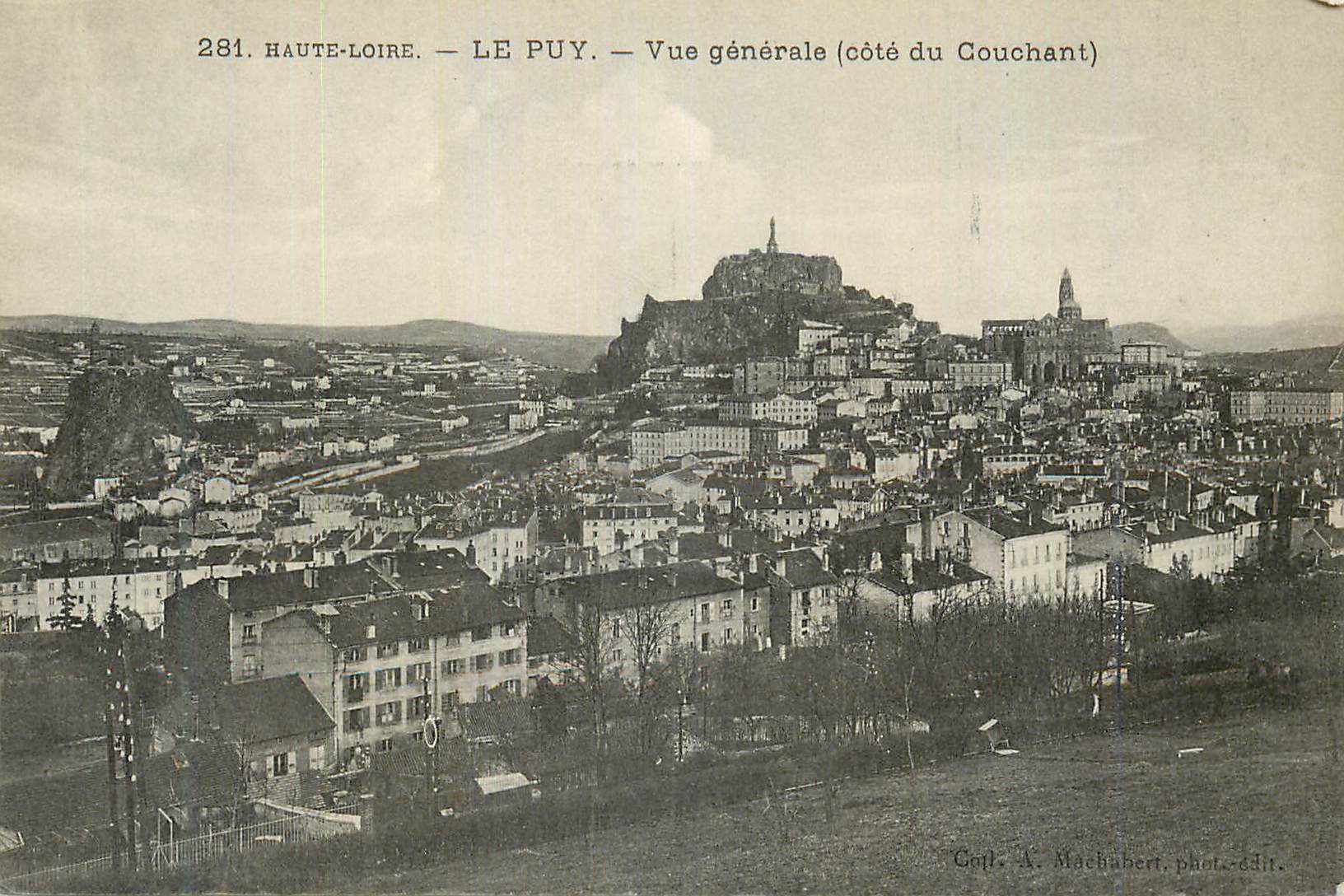 CPA Haute Loire Le Puy Vue generale Cote du Couchant