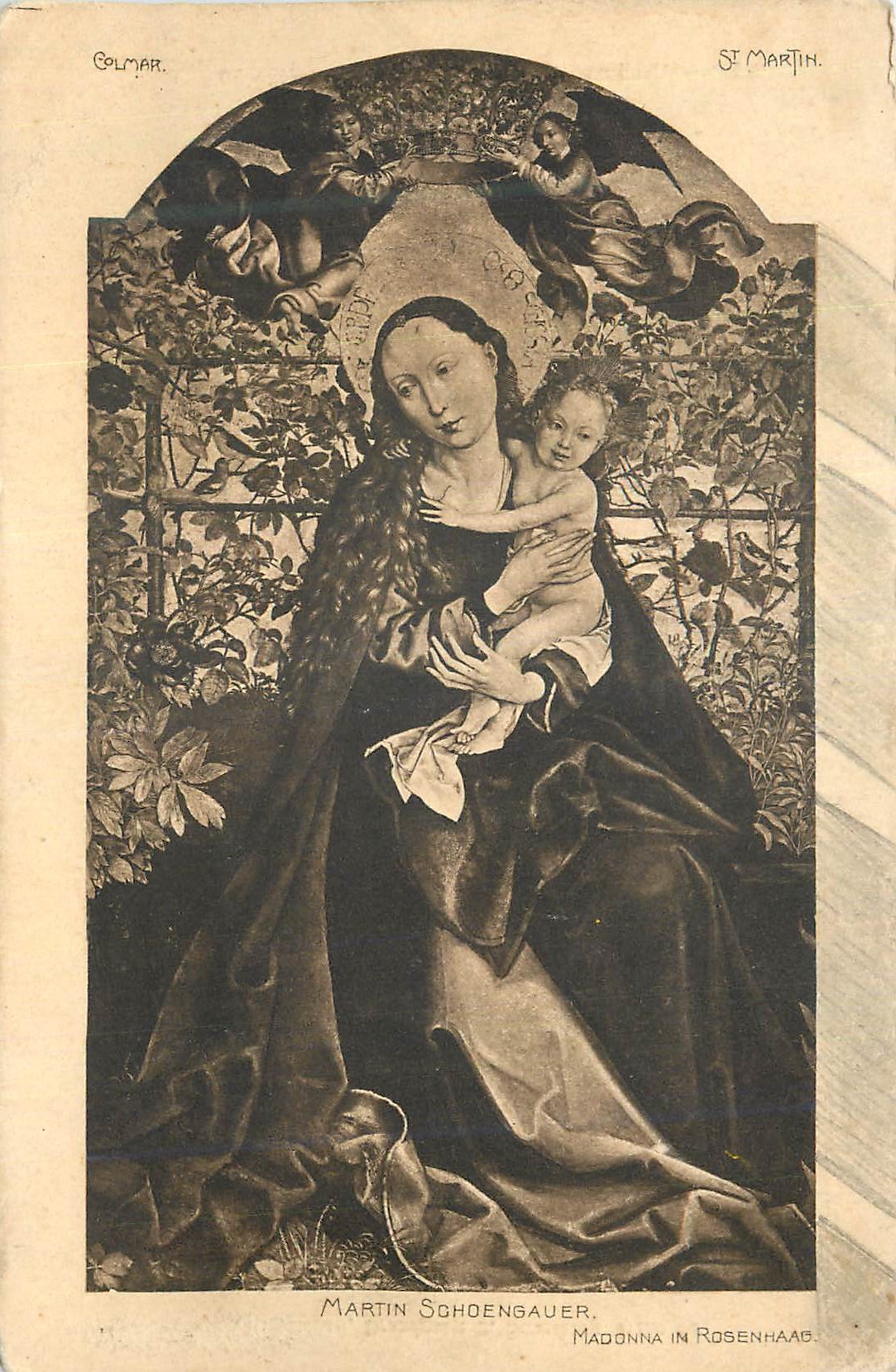 Madonna in Rosenhaag — Martin Schoengauer — Colmar