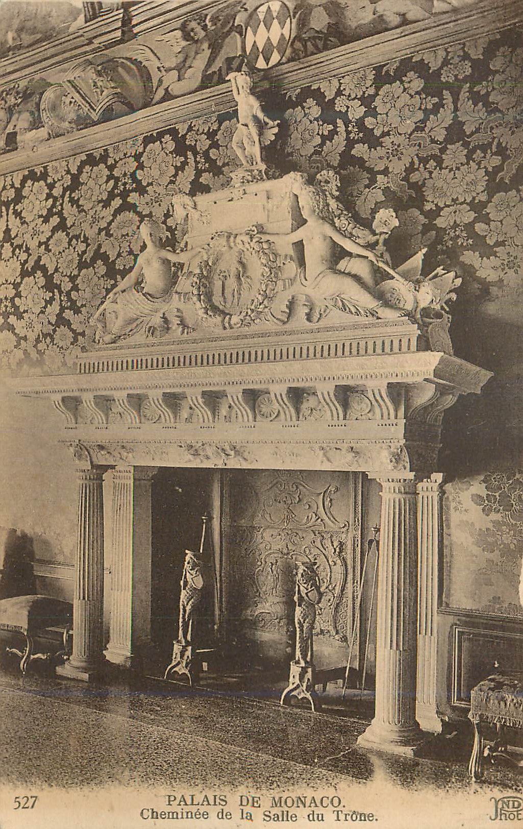 CPA Palais de Monaco Cheminee de la Salle du Trone